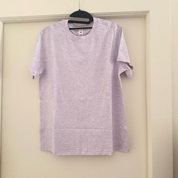 NWOT Lululemon All Yours Cotton T-Shirt - Heathered Lilac Ether 💜 - Picture 2 of 10